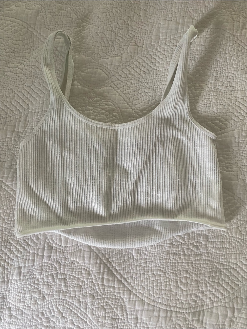 Aeropostale White Seriously Soft Seamless Bralette Small